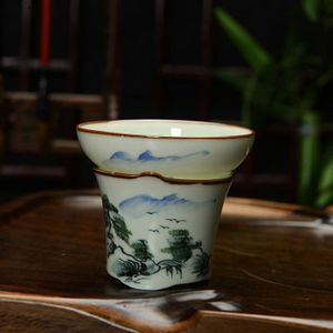 [GROOTSHEID] Jingdezhen Handgeschilderd Celadon Theepot Keramische Filter Mesh Theepot Thee