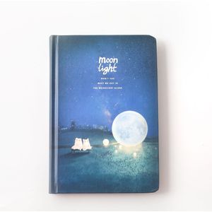 Jugal Moon Night Notebook A5 Handbook Dagboek Kawaii Diy Schetsboek Dagboek Aquarel Tekening Schoolbenodigdheden Korea Briefpapier