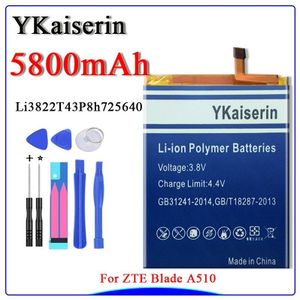 Oplaadbare Lithium Telefoon Bateria Echt Li3822T43P8h725640 Batterij Batterijen Voor Zte Blade A510 Mobiele Telefoon 5800 Mah