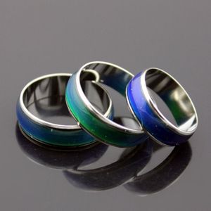 Persoonlijkheid Vrouwen Mannen Ringen Magic Temperatuur Kleur Veranderende Ring Unisex Emotie Gevoel Mood Ring