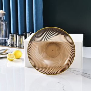 Gold Line Fruitschaal Thuis Woonkamer Koffietafel Groente Snack Plaat Snoep Gedroogd Fruit Licht Luxe Eenvoudige Ins stijl