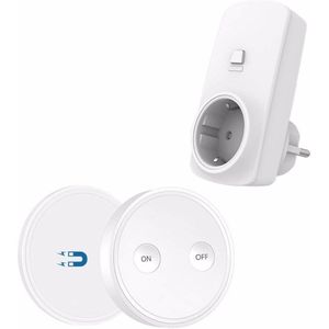 Draadloze Socket Kit, Eu Plug En Mini Draadloze Schakelaar, Mountable Of Draagbare, afstandsbediening Apparaat Outlet Tot 30M