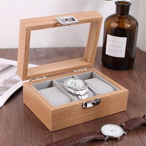 2/3/6/10 Grids Retro Houten Horloge Display Case Duurzaam Verpakking Houder Sieraden Collection Opslag Horloge Organizer Box kist