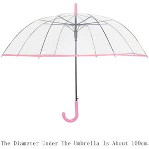 Kids Paraplu Transparante Automatische Paraplu Regen Vrouwen Art Parasol Clear Unbrella Kinderen Meisje Jongen Mannen Corporate Anime
