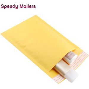 Speedy Mailers 10Pcs 4.3x5.1-Inch/110X130Mm Golden Kraft Bubble Mailers Padded Bubble Enveloppen Tassen Mailer/Jiffy tas