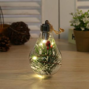 Led Transparante Kerst Ornament Kerstboom Decoratie Hanger Lamp Bal Kerst Verlichting Decoratie Xmas Led Lamp