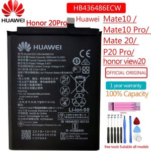 HB436486ECW Originele Telefoon Batterij Voor Huawei Mate 10 / 10 Pro Mate 20 P20 Pro Honor V20 3900Mah Vervanging batterijen Bateria