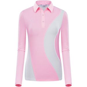 Vrouwen Golf Kleding Lange Mouwen Sport T-shirt Dames Leisure Slim Shirts Herfst Lente Patchwork Sneldrogende Ademend Tops
