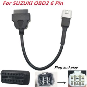 Motorcycle OBD2 6 Pin diagnostic Adapter Cable For SUZUKI Motorcycle Scooter