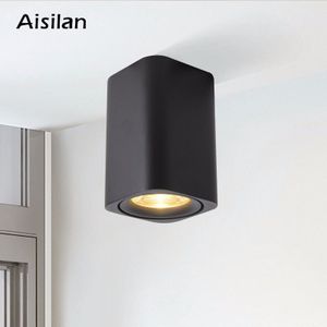 Aisilan LED Opbouw Vierkante Nordic Plafond Downlight voor Kamer/Gang/Hal/Foyer AC85-260V COB Cube Spot licht