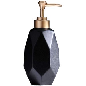 Zeepdispenser Vloeibare Zeep Pomp Schotel Zeepdispenser Keramische Lotion Dispenser Voor Keuken Badkamer Washroom Zwart