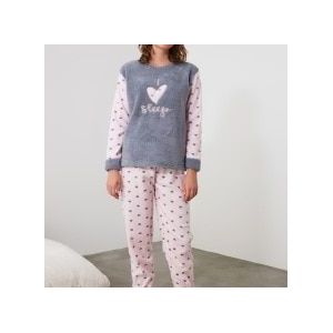 Trendyol Geborduurde Wellsoft Pyjama Set THMAW21PT0652