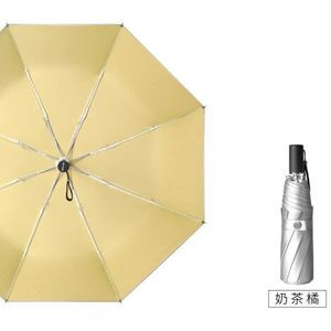Parasol Volautomatische Paraplu Vrouwen 3 Vouwen Uv Grote Outdoor Paraplu Regen Zilver Tuin Regenschirm Regenkleding EB50YS