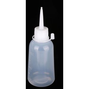 5 Stks/set 100Ml Plastic Duidelijke Tip Applicator Fles Pe Plastic Naald Neus Schaal Squeeze Fles Cap Squeezable Buizen