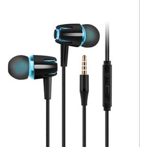 3.5Mm Noise Cancelling Sport Oortelefoon Universele Oordopjes Bedrade Subwoofer Controle Met Microfoon Mobiele Telefoon Headset Voor Iphone MP3