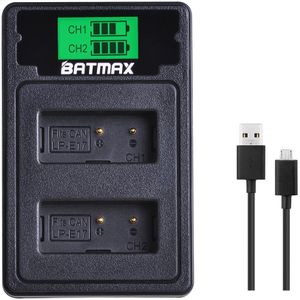 LCD LP-E17 LP E17 Dual USB Battery Charger met Type C Poort voor Canon Camera EOS 750D 760D T6i T6s m3 Kus X8i 8000D