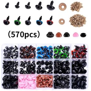 570 Stks/set Pop Ogen Assortiment Set Pop Knuffel Crafting Maken Ogen Diy Accessoires Kit