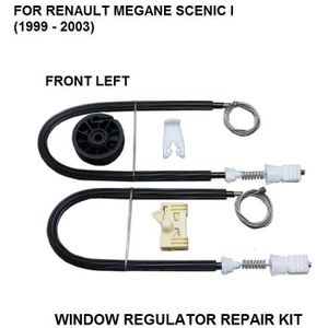 VENSTER REGULATOR COMPLEET CLIP SET RENAULT MEGANE SCENIC I VENSTER REGULATOR REPARATIE KIT FRONT-LINKS