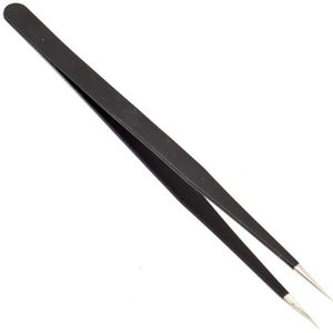 ESD-15 Anti-Statische Stalen Gebogen Gebogen Tip Tweezer Sieraden Nipper Repair Hand Tool Pxpd