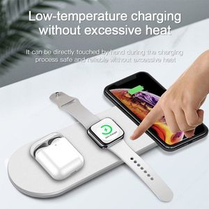 15W 3 In 1 Draadloze Oplader Inductie Opladen Pad Voor Iphone 11 X Xs Max Xr Airpods Pro Apple horloge 5 4 Lading Docking Station