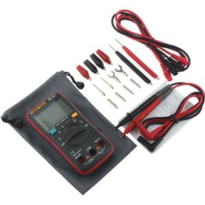 AN8004 Digitale Multimeter Auto Range Backlight Ac/Dc Amperemeter Voltmeter Ohm Draagbare Meter Multimetro + Test Lead Set