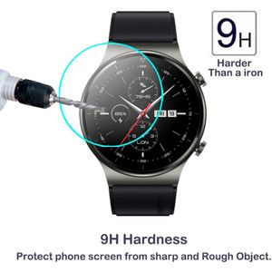 2Pcs 2.5D 9H Anti-Kras Gehard Glas Voor Huawei Horloge Gt 2 Pro GT2 Pro Smartwatch Scherm beschermfolie Water-Proof Glas