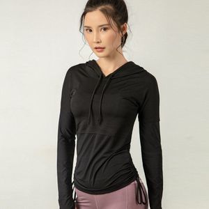 Vrouw Sport Sweatshirt Rits Close-Fitting Stretchy Slim Fit Hoodie Fitness & Body Building Running Ademend Snel Droog Uitloper