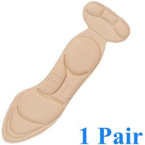4D Massage Schoenen Pad Comfortabele Gel Inlegzolen Pad Zool Schoenen Vrouwen Inserts Heel Post Back Anti-Slip Voor Hoge hak Schoen