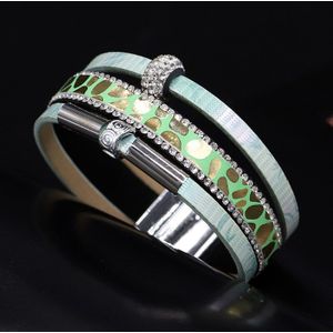 Vonnor Lederen Armbanden Voor Vrouwen Boho Multilayer Rhinestone Charm Armbanden En Armbanden Vrouwelijke Sieraden