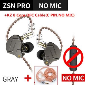 Kz Zsn Pro 1DD 1BA Hybride Technologie In Ear Oortelefoon Hifi Metal Bass Oordopjes Sport Noise Cancelling Headset Zsx ZS10 pro Edx Zst