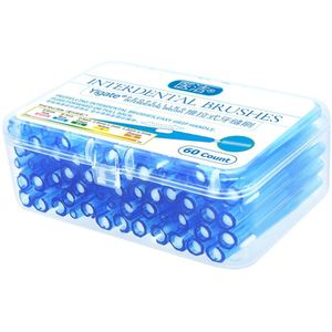 60Pcs Dental Slim Soft Push-Pull Interdentale Borstel Oral Care Tool Mondhygiëne Kleine Borstel Orthodontische Draad borstel