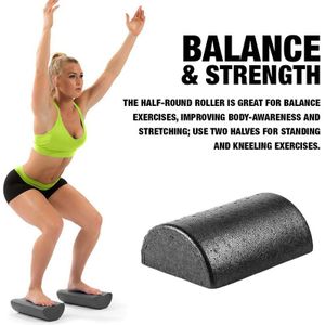 1 Paar 30Cm Half Ronde Foam Roller Voor Yoga Pilates Sport Fitness Apparatuur Balance Pad Yoga Blokken