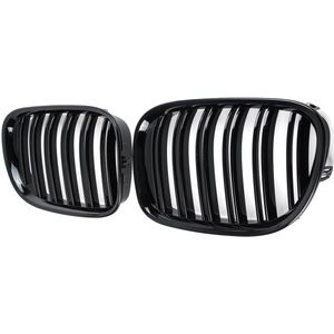2Pcs Black Front Nieren Grill Auto Racing Grills Voor Bmw F01 F02 F03 F04 7 Serie