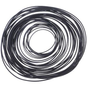60Pcs 40-100Mm Mix Cassette Tape Machine Vierkante Riem Universele Reparatie Riem Vierkante Doorsnede 0.5mm