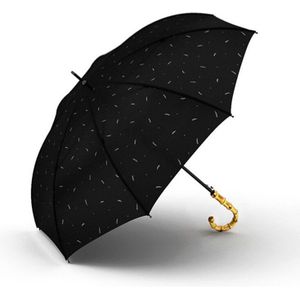 Top Brand Grote Regen Paraplu Mannen Retro Bamboe Rotan Gebogen Handvat Sterke Winddicht Anti UV Parasol