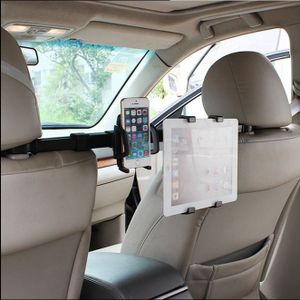 2 In 1 Premium Center Car Seat Hoofdsteun Mount Universele Handsfree Tablet + Smartphone Cradle Houder Voor 10 Cm telefoons 18 Cm Pads