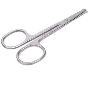 Kleine Wenkbrauw Neus Haar Schaar Cut Manicure Facial Trimmen Tweezer Vrouwen Makeuptool 1Pc Rvs