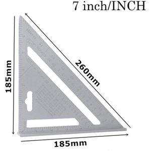 30 Cm Zilver Aluminium Speed Vierkante Dakbedekking Hoek Gradenboog Proberen Vierkante Timmerman Meten Layout Gereedschap