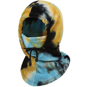 Winter Koude-Proof Gezicht Bescherming Tie-Dye Rijden Masker Bergbeklimmen Ski Fleece Sjaal Warme Kap Masker Outdoor Apparatuur XA165TQ