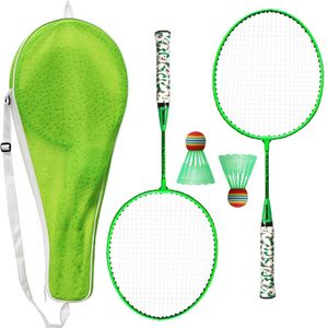 Outdoor Badminton Rackets Met Ballen 2 Speler Badminton Set Voor Kinderen Indoor Outdoor Sport Spel 1 Paar