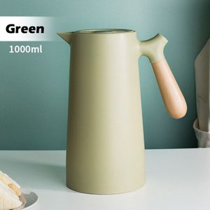 1L Geïsoleerde Waterkoker Huishoudelijke Geïsoleerde Waterkoker Glas Liner Warmwaterkruik Double-Layer Geïsoleerde Koffie Pot 24H Isolatie