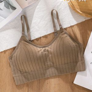 Athvotar Naadloze Vrouwen Draadloze Beha Padded Sport Tube Top Crop Top U-Vormige Terug Ademend Eenvoudige Lingerie Bralette