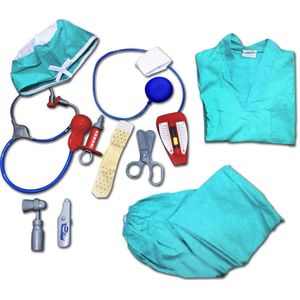 Verkoop Kind Blauw Doctor Dress Up Chirurg Kostuum Set En Accessoires
