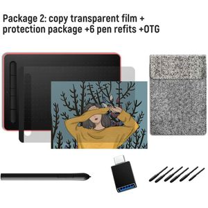 Grafische Digitale Tablet Monitor Animatie Digitale Tablet 8192 Niveaus Digitale Tekening Tabletten Met Batterij-Gratis Pen Op