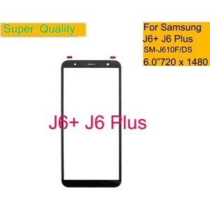 10 Stks/partij 6.0 ""Voor Samsung Galaxy J6 Plus J610 J610F SM-J610F/Ds Touch Screen Panel Cd Front outer Glas Lens J6 + J610 Lens