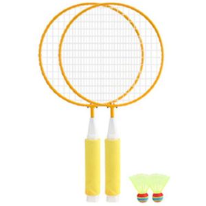 1 Paar Kids Kinderen Badminton Racket Set Met 2 Stuks Badmintons Outdoor Sport Spel Fitness Speelgoed