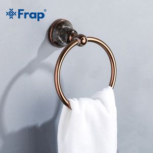 Frap lijst Muur gemonteerde Antieke keramiek Handdoekring Badkamer Handdoekhouders Badkamer Accessoires handdoek hanger HouseholdY18071