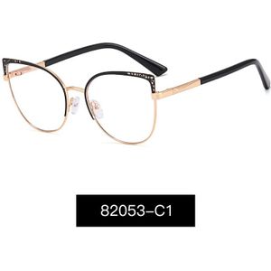 Hotony Blauw Licht Blokkeren Brilmontuur Vrouwen Mode Legering Brillen Optische UV400 Recept Vrouwelijke Bril
