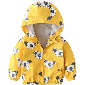 Kinderen Baby Jas Lente Herfst Lange Mouw Jas Bovenkleding Koala Hoodie Windjack Kleding kleding