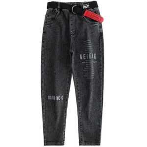 Meisjes Stretch Slim Jeans Lente School Casual Broek Grote Meisjes Zwart Grijs Broek Mode Broek Kinderen Kleding